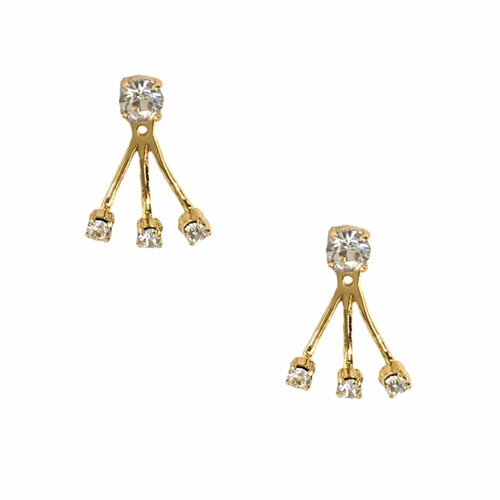 KATE SPADE Dainty Sparklers Ear Jacket Earrings